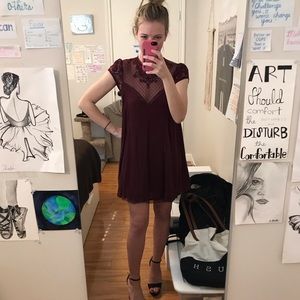 Maroon kimchi blue dress